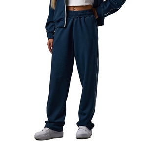 Conjunto de chaqueta y pantalones de chándal holgados de alta calidad para mujer al por mayor personalizado | Servicio OEM - Product Image 5