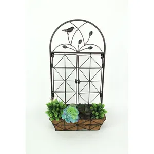 Lot de 3 jardinières en fer galvanisé de couleurs personnalisables Pots de fleurs en métal durable pour la décoration de la maison et du jardin - Product Image 6