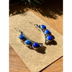J H Etsitty Fine Jewelry Sets Lapis & Sterling Silver Necklace - Product Image 4