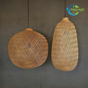 Diseño único, elegancia: candelabro de farol de bambú de ratán tejido, elección perfecta para su hogar, restaurante, jardín - Product Image 6