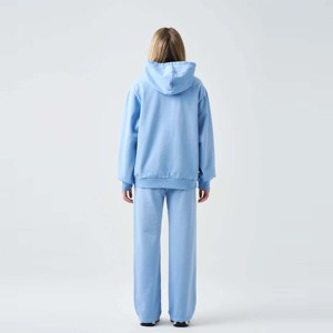 Women Oversized Zip-Up Hoodie and Jogger Set - Cozy Two-Piece Loungewear Perfect for Casual Wear and Outdoor Activities - Product Image 5