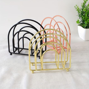 Porte-serviettes en acier inoxydable décor de table porte-serviettes à prix raisonnable support de stockage de tissus pour les exportations de l'Inde - Product Image 4