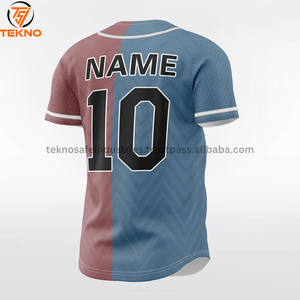 Maillot de baseball pas cher à bas quantité minimale de commande Logo imprimé personnalisé de haute qualité 100% tissu polyester maillot de baseball OEM ODM entretenu - Product Image 4