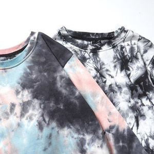 Sudadera de Invierno Informal de Felpa Ecológica 100% Algodón Orgánico con Estampado Tie Dye de Diseño Nuevo y Personalizado para Hombre - Product Image 3