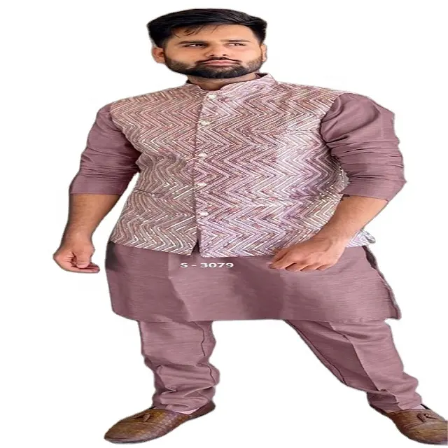 Superb Quality Indian Men Straight Kurta pajama Ethnic Clothing Fashionable Kurta Pajama From Indian kurta buttons for men