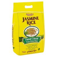 Riz blanc jasmin biologique thaïlandais séché, grain long, texture ferme, récolte 2025, 5% de brisures, export en vrac, fournisseur en gros