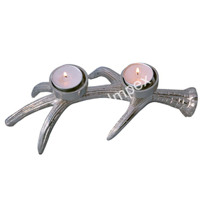 Decorative Candle <b>Holder</b> for Tabletop Easy Portable <b>Candlestick</b> <b>Holder</b> Cast Aluminium Candle Stand for Home and Garden - Product Image 3