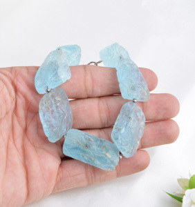 Topacio Azul Cielo Tallado, Forma Mixta de Fantasía, Piedra Preciosa Natural para la Elaboración de Joyería Fina - Product Image 5