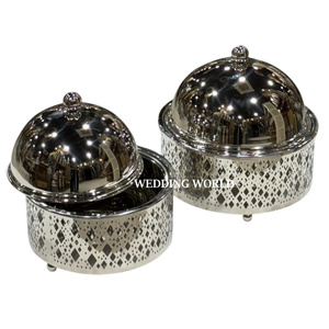 La última tendencia, calentador de alimentos de Metal, forma redonda, vajilla de Ramadán, cazuela, superventas, recién llegado, olla caliente de Metal - Product Image 3