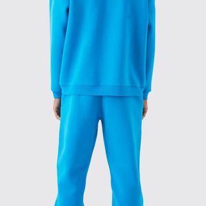 Chándal de algodón 100% de peso pesado de alta calidad de salida de fábrica, traje acampanado apilado a la moda, serigrafía ecológica desteñida - Product Image 5