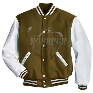 Precio al por mayor personalizado Varsity chaqueta Stand Collar Letterman chaqueta para los hombres de talla grande barato Pakistán Fabricación - Product Image 6