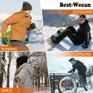 Fabricant de bonnets personnalisés unisexe hiver chaud doublé polaire thermique tendance épais tricoté manchette - Product Image 6