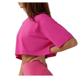 Débardeurs tendance pour femmes, écologiques, anti-rétrécissement, décontractés, 100% coton jersey, respirants, manches courtes, logo sur le devant - Product Image 2