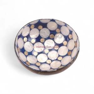 Tazón de Coco Estilo Bohemio Hecho a Mano con Incrustaciones de Nácar, Patrón y Forma Personalizados al por Mayor, de Vietnam - Product Image 2