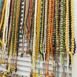 Cuentas multicolores de resina moderna, cuentas de alabanza musulmana, cuentas de alabanza islámica musulmana, pulsera de perlas de imitación 33, estilo superior - Product Image 5