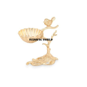 ชุดชามช็อกโกแลตโลหะดีไซน์เนอร์ 2 ใบ ชุบทอง ชามขนมหวาน ดีไซน์คลาสสิกทันสมัย - Product Image 3