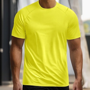 Camiseta de hombre con logotipo personalizado, ropa de fitness de secado rápido de poliéster y microfibra, tela de malla para correr, gimnasio, entrenamiento, Camiseta deportiva atlética - Product Image 4