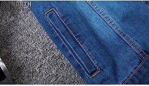 Custom Logo Front <b>Denim</b> <b>Jacket</b> <b>Men</b> Women 100% Cotton Street Style Unisex Long Sleeve High Quality Quick Dry Breathable Winter - Product Image 4