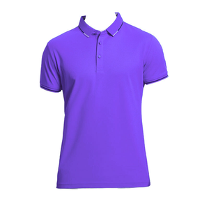 Polo Rojo de Manga Corta para Hombre, Color Sólido, Informal, Tejido Oxford, Corte Regular, Diseño con Botones - Product Image 2