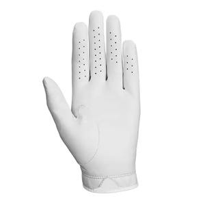 Nuevos guantes de golf con logotipo personalizado Embalaje Cabretta Cuero Palma Suave Hombres Blanco OEM Color Característica Tamaño original Por Maximizar el desgaste - Product Image 5
