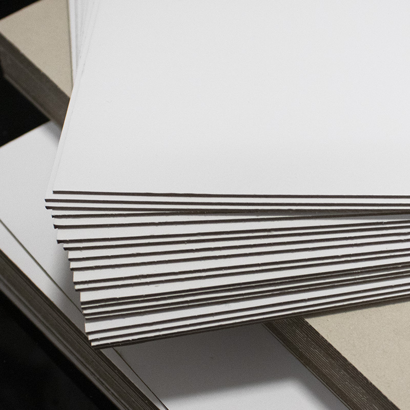 250g 300g 350g 400g Solid White Clay Coated Gray Back Duplex Paper Board Sheets for Hand Bag Wrapping Box 70*100cm