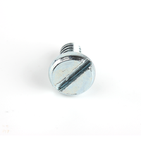 Vis à tête cylindrique fendue en acier au carbone de grade 2 UNC UNF, vis de machine zinguées ASME B18.6.3