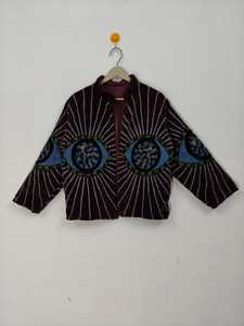 Evil Eye Suzani <b>Jacket</b> Vintage Boho Embroidered Coat for <b>Women</b> Handcrafted Eye Motif Suzani <b>Jacket</b> Boho Chic Festival Wear - Product Image 1