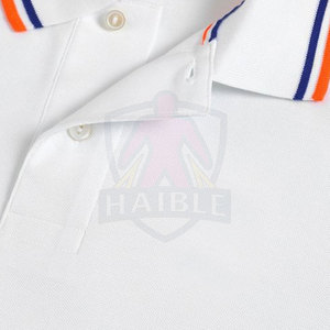 เสื้อยืดผู้ชายเนื้อผ้าถักแบบเรียบ สวมใส่สบาย แห้งเร็ว ระบายอากาศได้ดี ผลิตจากผ้าฝ้ายผสมโพลีเอสเตอร์ แขนสั้น สไตล์ลำลอง - Product Image 6