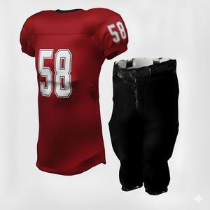 Uniformes de Fútbol Americano, Jersey y Pantalones con Estampado Completo, Jersey de Fútbol Americano Transpirable con Bordado Ligero - Product Image 2