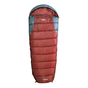 Sacco a Pelo Nat Geo Stream SNG209R da -13°C a +6°C Rosso Carminio con Grigio - Product Image 1