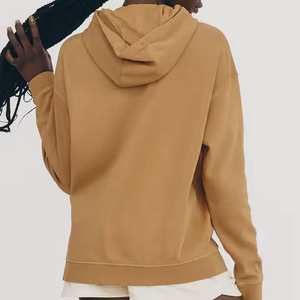 Sudadera con capucha de alta calidad personalizada al por mayor para mujer Sudadera con capucha de algodón orgánico para mujer Sudadera con capucha de lana orgánica para mujer - Product Image 6