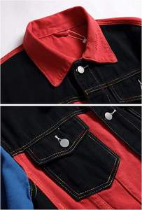 Wholesale Winter Men's 100% Cotton Denim Jeans <b>Jacket</b> Custom Waterproof Breathable - Product Image 2