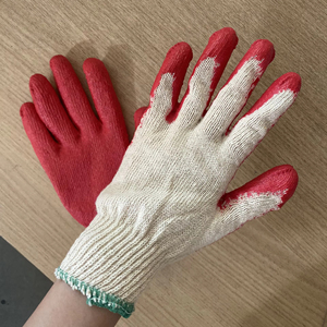 Gants enduits de caoutchouc vietnamien Gants de travail de sécurité antidérapants anti-coupure avec coton réutilisable semi-enduit de latex pour le jardinage - Product Image 1