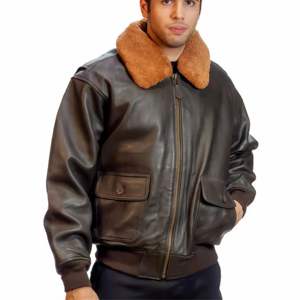 Veste de vol en cuir de haute qualité pour hommes avec style aviateur classique et doublure en fourrure amovible-idéale pour l'hiver et l'extérieur - Product Image 6