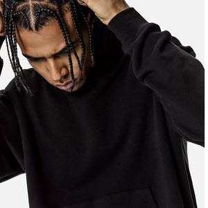 เสื้อฮู้ดผ้าฝ้ายหนาแบบสวมหัวสำหรับผู้ชายเสื้อฮู้ดแบบตัดตามสั่งพิมพ์ลายพัฟ - Product Image 4