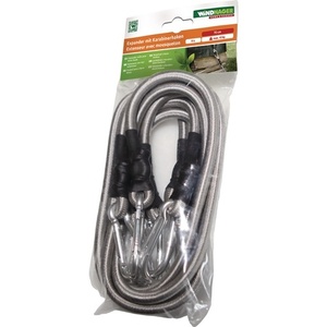 WINDHAGER 70 cm Expander Rope with 4 Expanders and 8 Carabiners for <b>Shade</b> Sails & Nets - Product Image 1