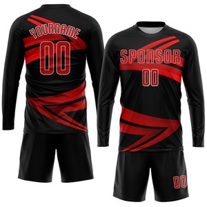 Camiseta de fútbol con estampado de sublimación personalizada, lo último en poliéster azul, adultos, equipo de ocio masculino, uniformes de entrenamiento, conjunto de ropa de entrenamiento - Product Image 5