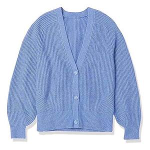 Chemise/Blouse en tricot ample pour femmes, décontractée, hiver, vente chaude, col en V, manches longues, vintage - Product Image 6