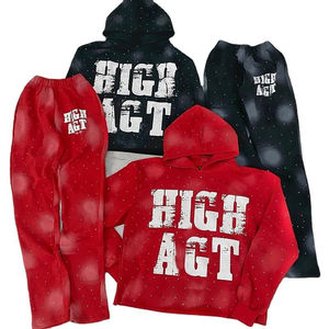 Survêtement personnalisé avec impression dtg dtf pour hommes, vêtements de fitness, tenue de gym, vêtements de course, ensemble d'entraînement sportif à la mode - Product Image 2