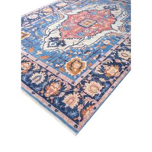 Alfombra Ganadora de Premios, Color Azul Savana, Tejida a Mano con Lana, Diseño de Medallón, 9x12, Rectangular, para Sala de Estar, Decoración del Hogar - Product Image 2