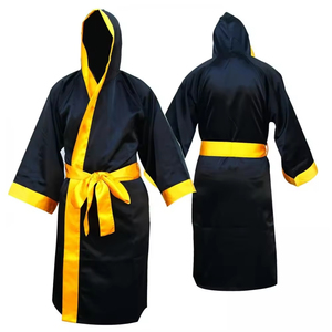 Professional Custom Made Color Satin <b>Boxing</b> Gown With Hood Martial Arts Wear <b>Boxing</b> <b>Robe</b> Best Price <b>Boxing</b> <b>Robes</b> - Product Image 6