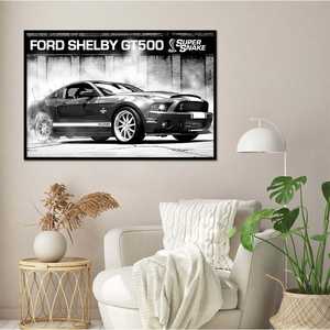 Póster Ford Mustang Shelby GT500 Supersnake, una elegante placa para los amantes de los vehículos - Product Image 3