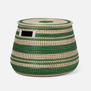Cestas de algas marinas para guardar ropa, cesta de algas marinas, organizador del hogar, cesta de paja multifuncional - Product Image 2