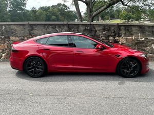 2022สีแดงประกาย Tesla รุ่น S AWD ใช้กับล้ออัลลอยด์หนังนำทางระยะไกลแพคเกจกระจกไฟฟ้า - Product Image 2