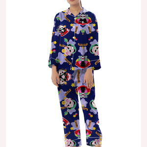 Cómodo traje de pijama de noche para mujer, algodón suave elegante de dos piezas de ropa de dormir, pijamas elegantes, suministro al por mayor - Product Image 1