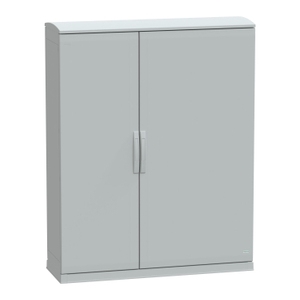 Per SCHNEIDER ELECTRIC NSYPLAZT15124G Contenitore per Strumenti Elettronici da Pavimento con Tettoia Ventilata a Fondo Aperto in Poliestere - Product Image 1