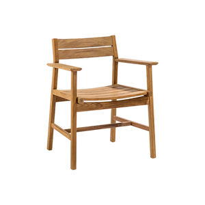 Sillas de comedor para jardín hechas de madera de teca con color natural para uso en exteriores. - Product Image 6