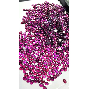 โรโดไลต์โกเมน rhodolite สีชมพูธรรมชาติ6x4มม. ลูกแพร์รูปไข่5 6 7มม. cabochons กลม1990 CTS มากไอรอค $111.44 - Product Image 1