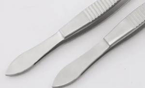 Fórceps de tejido Adson 1x2 dientes rectos 12,5 cm instrumento quirúrgico desechable de un solo uso de Zuol - Product Image 3