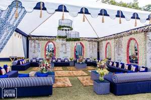 Guirlandes de fleurs artificielles de souci de qualité supérieure décoration de mariage indien avec des cordes en coton pour la décoration de scène et de fond - Product Image 4